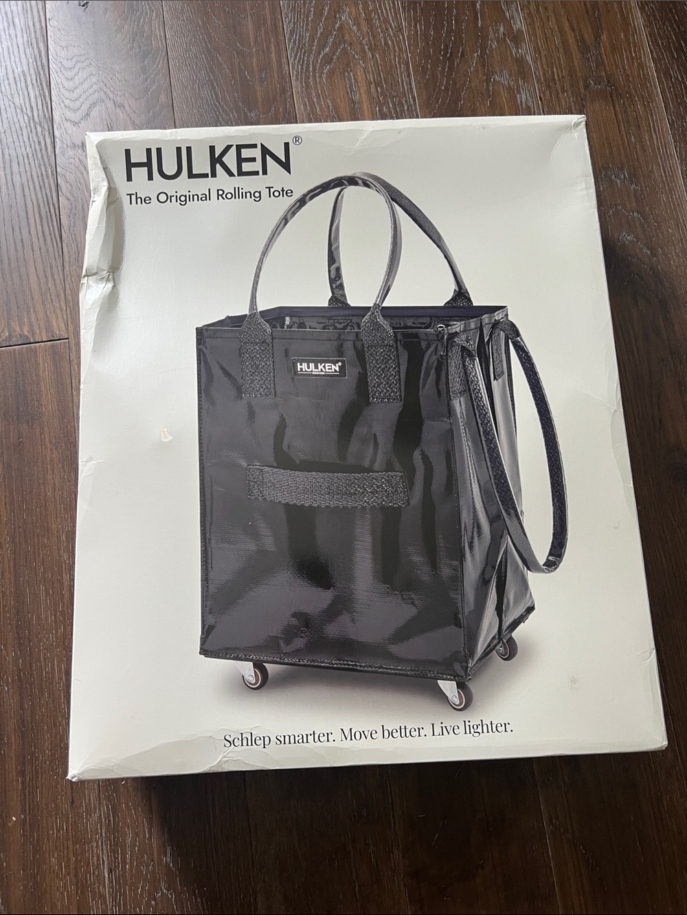 Hulken Black Rolling Tote with Wheels